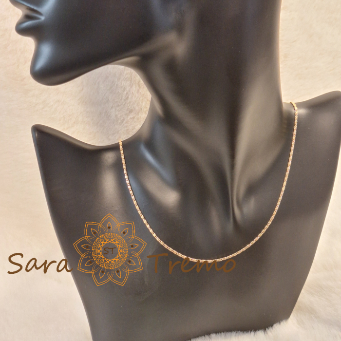 Lănțișor unisex placat cu aur – model nou fin și elegant [5]