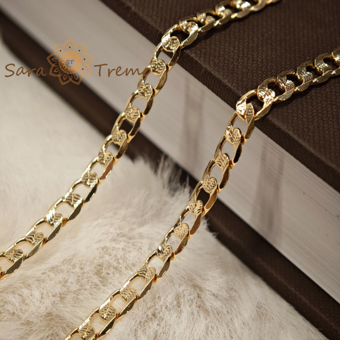 Lantul Arhetip Atlas – Lant Unisex Placat 18K Brazilia, Stanta, 60 cm, 5 mm [2]