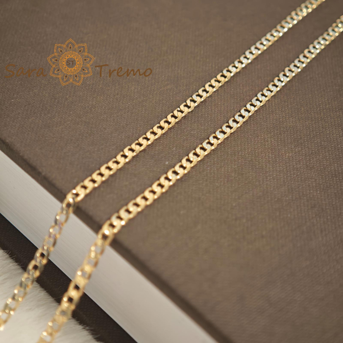 Lantul Arhetip Solaris – Lant Unisex 18K Brazilia cu Stanta, 60 cm, 3 mm [3]