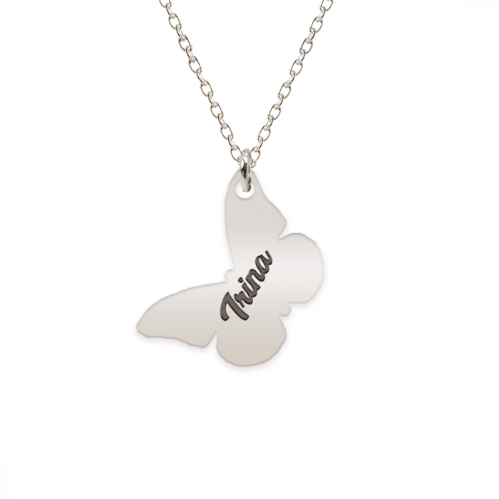 Letak - Colier personalizat cu fluturas din argint 925 [2]