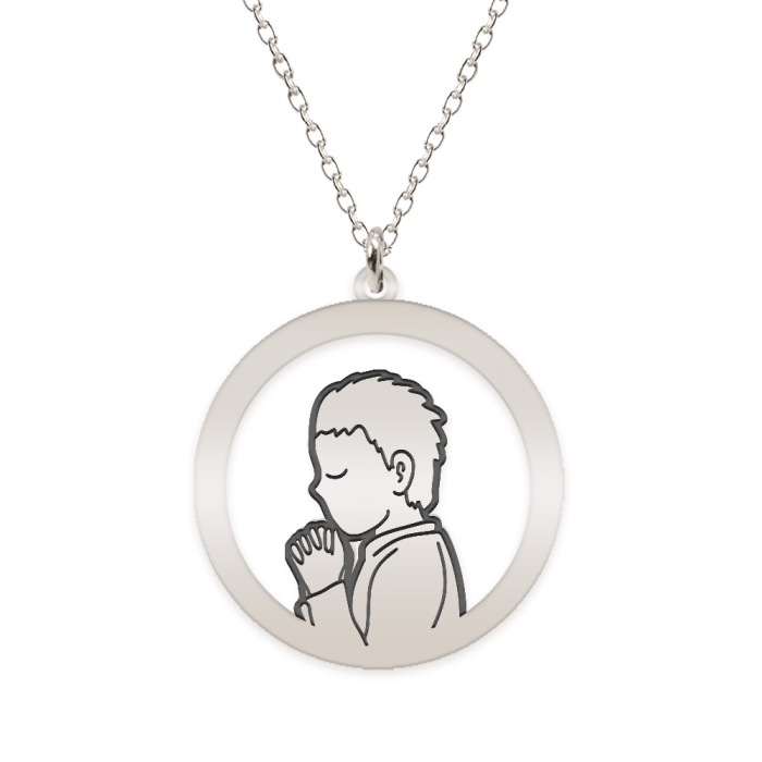 Little Prayer - Colier personalizat copil rugaciune din argint 925 [2]