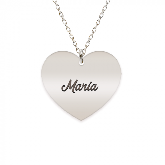 Lolita - Colier inima argint 925 si cristal - personalizat cu nume [4]