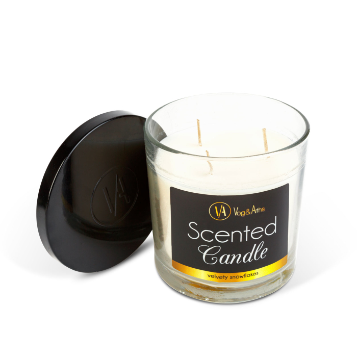 Lumânare parfumată - "Fulgi de nea catifelați" - 350 g [2]