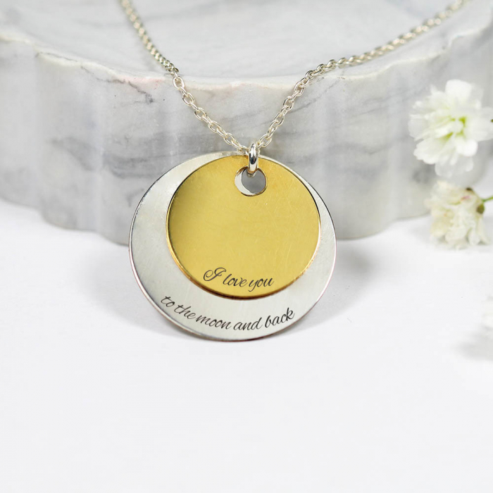 Colier cu banuti din argint personalizat cu nume sau texte - 45 cm [3]