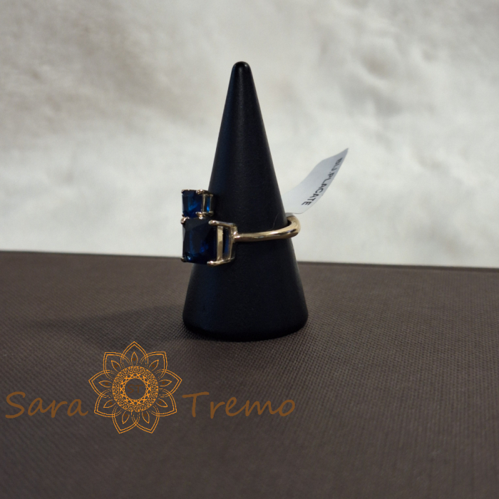 Inel placat cu aur, model geometric nou - marime 7 (diametru 1.7 cm) [5]
