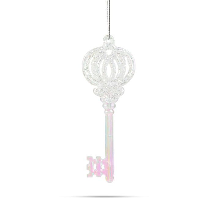 Ornament de Crăciun - irizat, cheie acrilică - 165 x 60 x 10 mm [2]