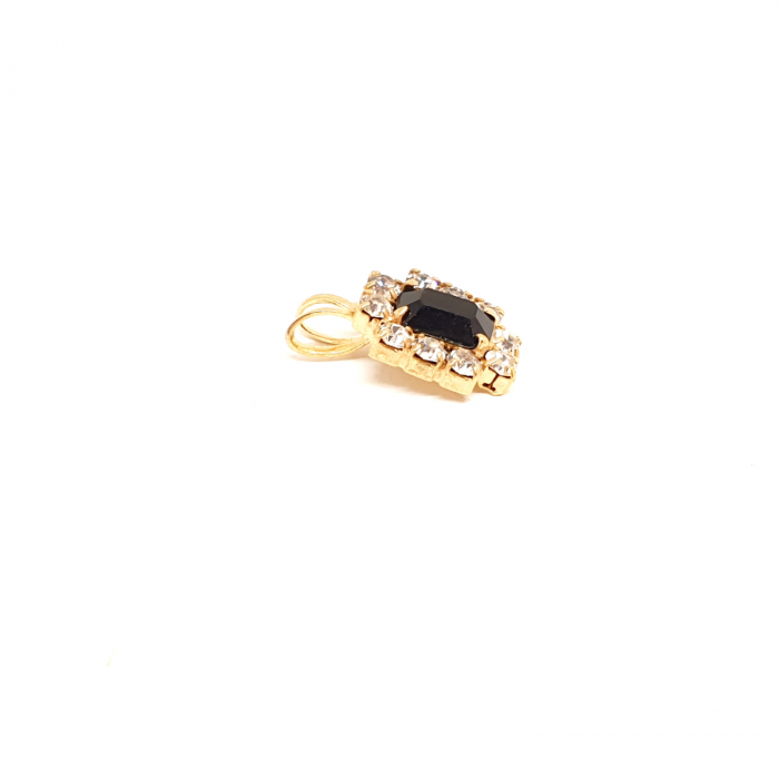 Pandantiv cu cristal zirconia placat cu aur Re-Belle [2]