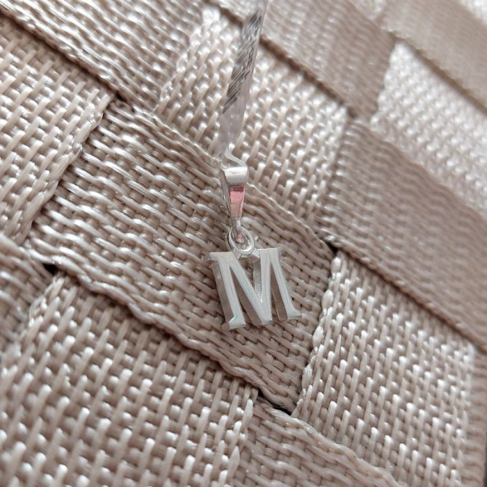 Pandantiv din argint litera M - Bijuterie personalizată [2]