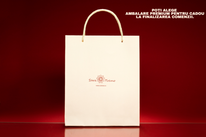 Pandantiv din argint rodiat Red Flower [3]