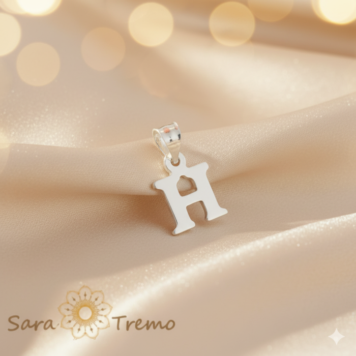 Pandantiv litera H din argint SaraTremo [1]