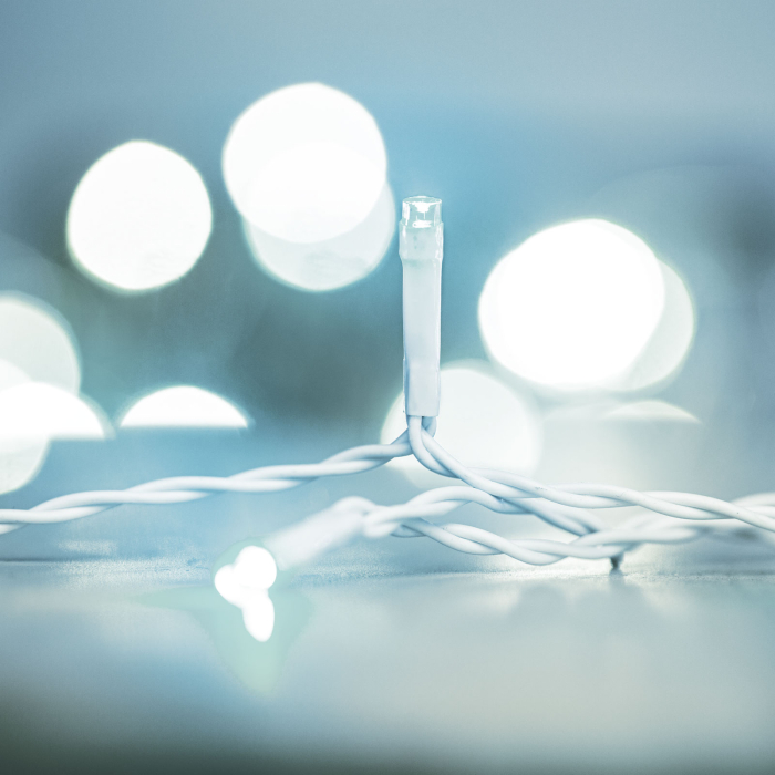 Perdea luminoasă - 200 LED-uri - alb rece - alimentare de la rețea - IP44 - 4,2 m - 8 programe [2]