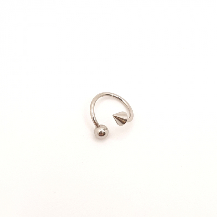 Piercing Spiralat din Titan cu Săgeată Mare și Bilă Mare [2]
