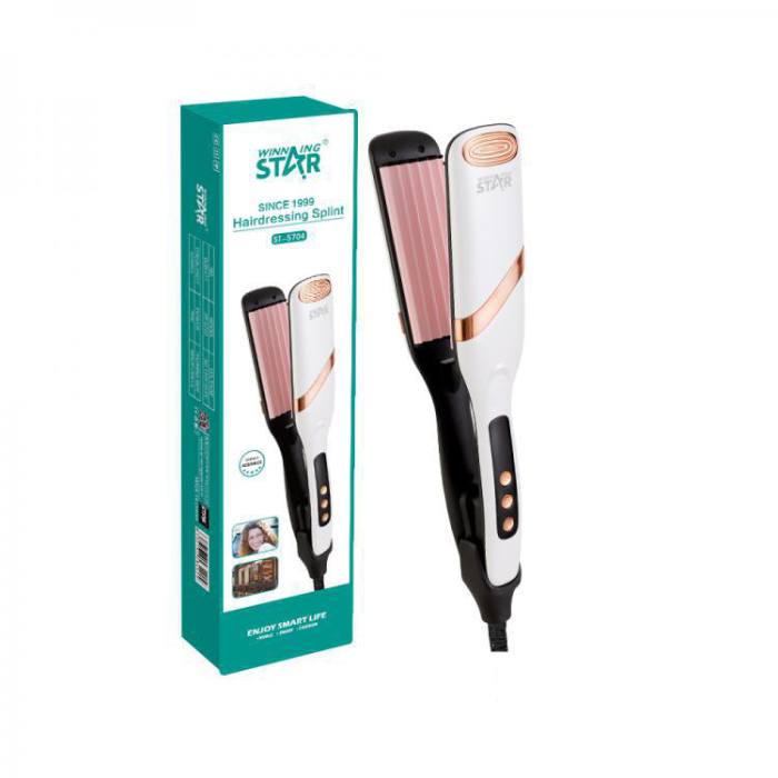 Placa de par, ondulator si creponat, 75 W, display digital, temperatura reglabila, ceramica [2]