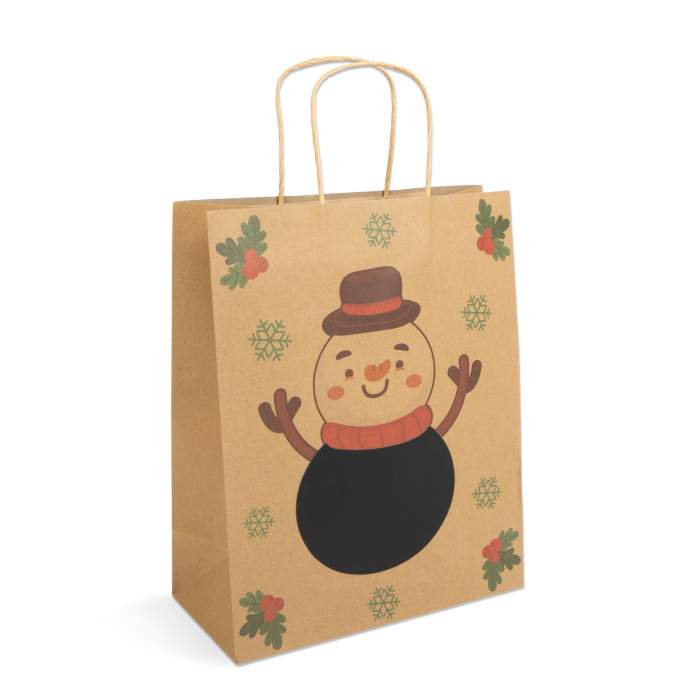 Pungă cadou - hârtie "Craft" - 265 x 127 x 330 mm - 2 tipuri/ pachet [3]