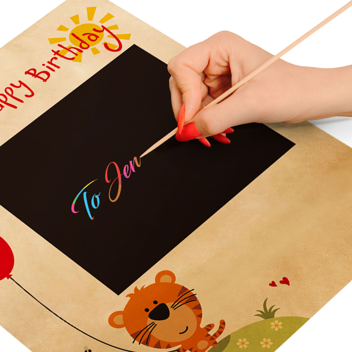 Pungă cadou - hârtie "Craft" - 265 x 127 x 330 mm - 2 tipuri/ pachet [2]