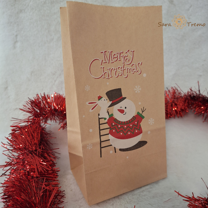 Pungă de Crăciun Secret Santa – hârtie kraft [1]