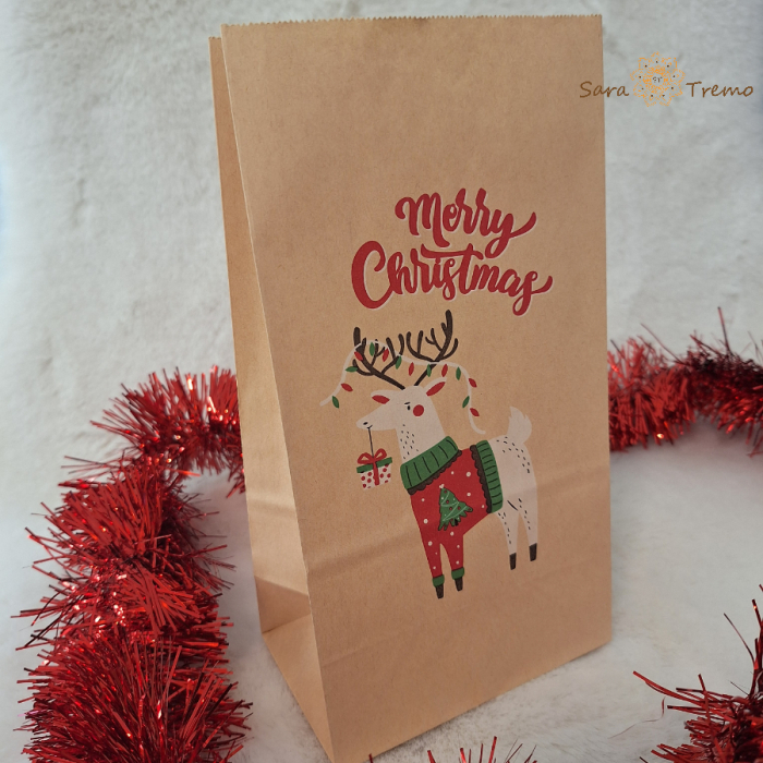 Pungă de Crăciun Secret Santa – hârtie kraft [1]