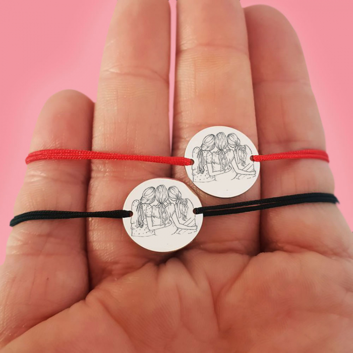 Queens - Bratara personalizata pentru cele mai bune prietene - snur [2]
