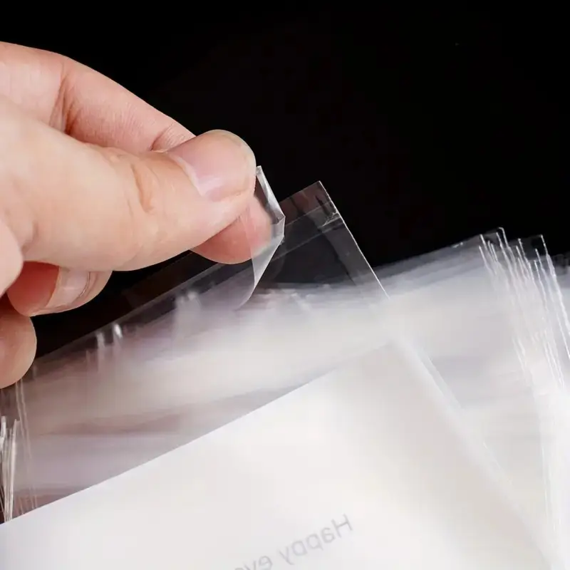 Set 10 pungi transparente 13x10 cm – resigilabile cu mesaj „Thank You” [3]