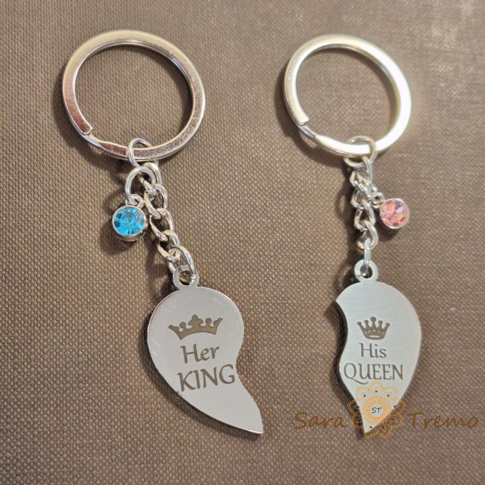 Set brelocuri „Her King & His Queen” – model nou [2]