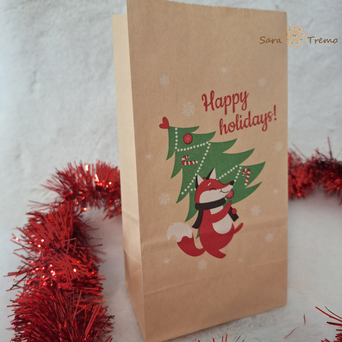 Set 4 pungi de hartie de Craciun - ideale pentru Secret Santa [1]