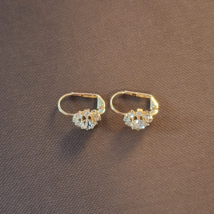 Set bijuterii placate cu aur - cu cristale zirconia albe [2]