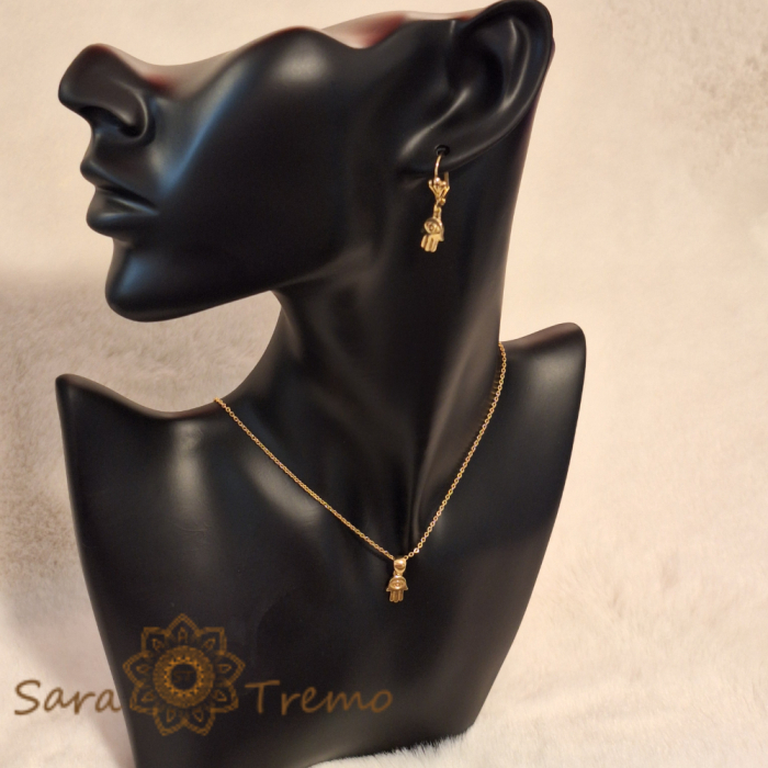 Set bijuterii placate cu aur SaraTremo [2]