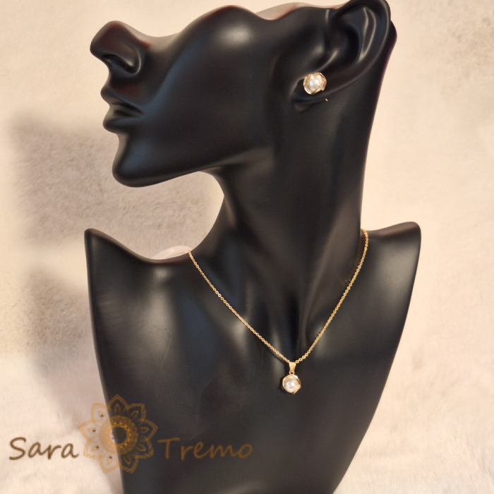 Set bijuterii placate cu aur SaraTremo [4]