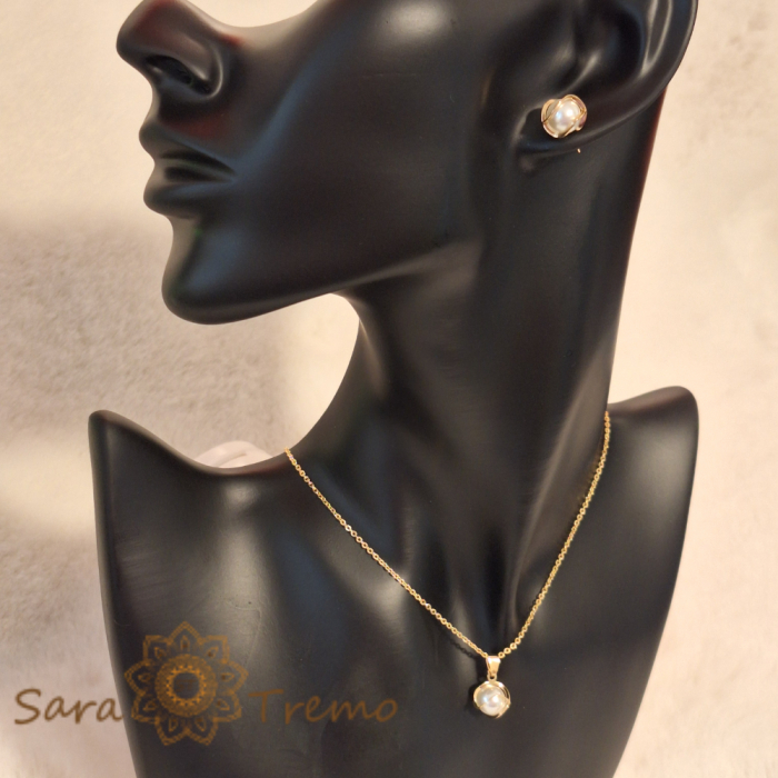 Set bijuterii placate cu aur SaraTremo [5]