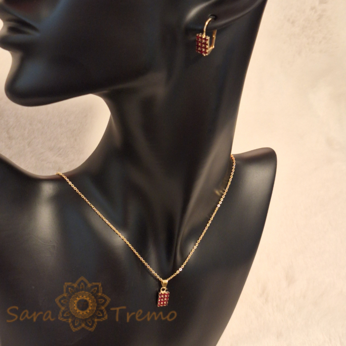 Set bijuterii placate cu aur SaraTremo [5]