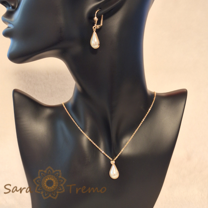 Set bijuterii placate cu aur SaraTremo [5]