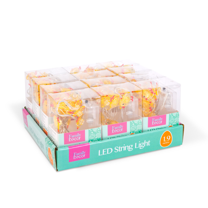 Șir de lumină LED - pui - 2 m - 20 LED - 2 x AA [4]