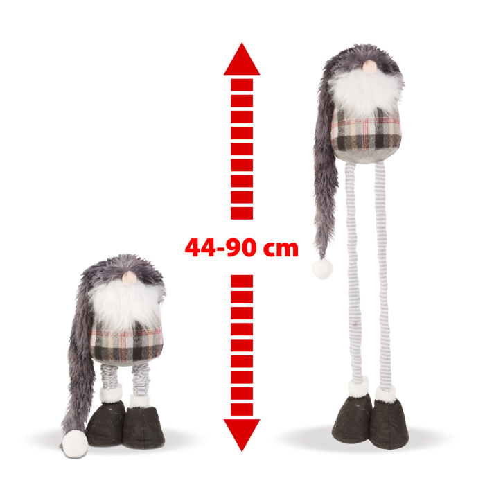 Spiriduș de Crăciun scandinav - cu picioare telescopice - 44-90 cm [2]