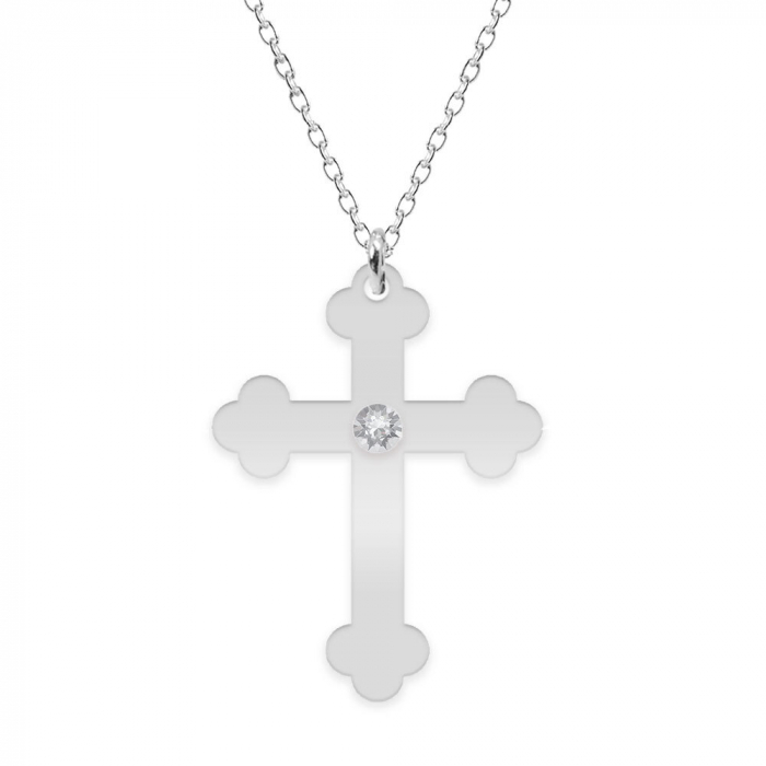 Stavros - Colier personalizat argint 925 - cruce [2]