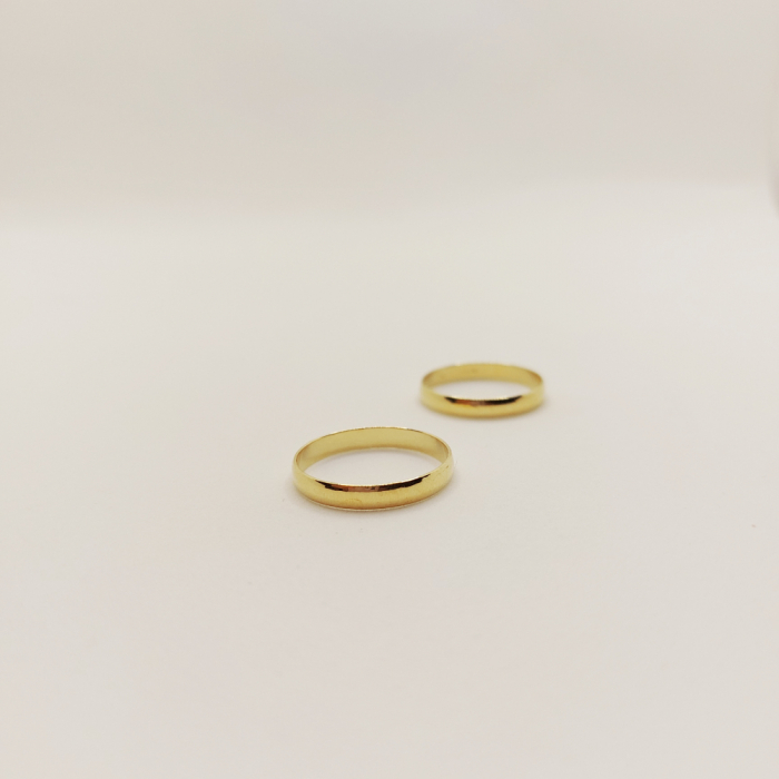 Verighetă Always&Forever placată cu aur - Design simplu și elegant [3]