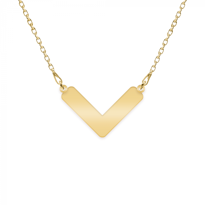 Colier personalizat cu nume din argint 925 placat cu aur galben 24K [2]