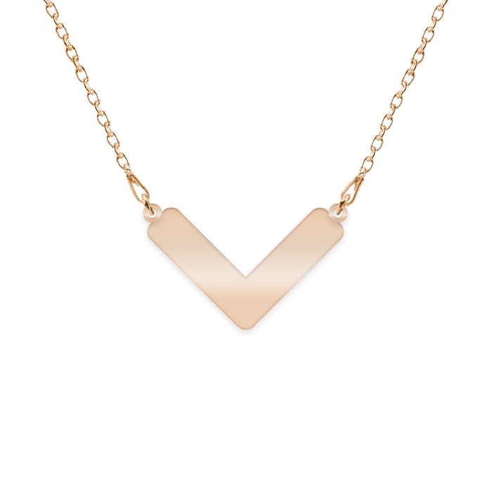 Colier personalizat cu nume din argint 925 placat cu aur roz [2]