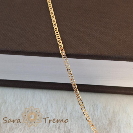 Lănțișor unisex placat cu aur, 50/55 cm [4]