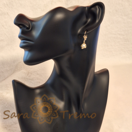 Cercei Placați cu Perlă Ecologică - Bestseller SaraTremo - 2.5 cm [2]