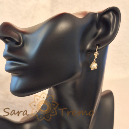 Cercei Placați cu Perlă Ecologică - Bestseller SaraTremo - 2.5 cm [3]