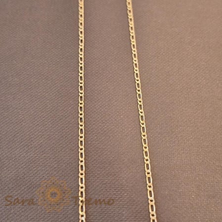 Coliere si lantisoare - Lănțișor unisex placat cu aur 18K, model subtirel 1 cu 1, 50 cm