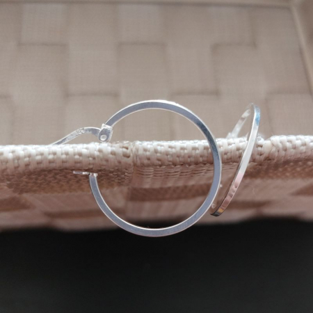 Cercei rotunzi din argint Denise - Bijuterii elegante [2]