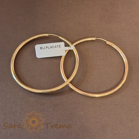 Cercei rotunzi - Cercei Creole Clasici Groși - 5 cm