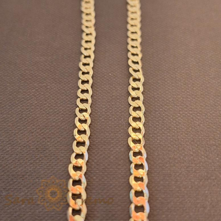 Bijuterii placate cu aur - Lanț unisex placat cu aur, model clasic, 60 cm