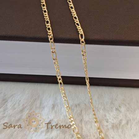 Lănțișor unisex placat cu aur 18K, model nou 3 cu 1 cu 1 cu 1, 50 cm [4]