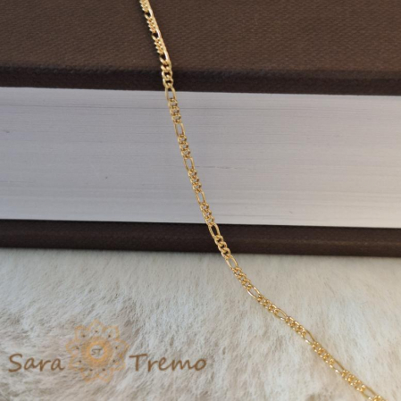 Lănțișor unisex placat cu aur 18K, model 3 cu 1, 50 cm [2]