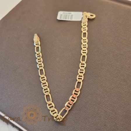 Bratari - Brățară lată placată cu aur 18K, model 3 cu 1, 20 cm