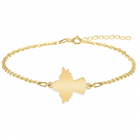 Angelino - Bratara personalizata ingeras din argint 925 placat cu aur galben 24K [1]