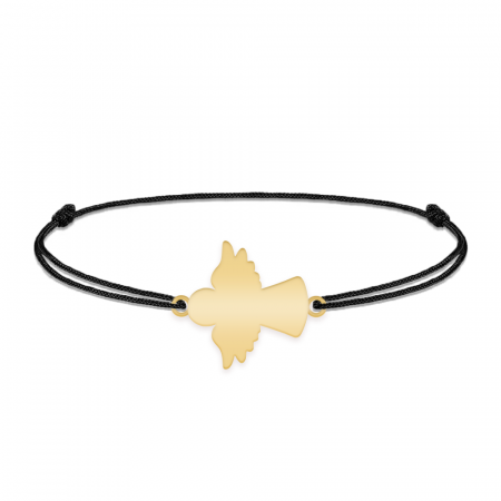 Angelino - Bratara personalizata snur ingeras din argint 925 placat cu aur galben 24K [2]