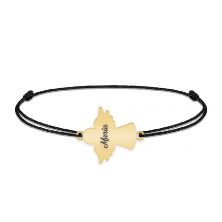 Angelino - Bratara personalizata snur ingeras din argint 925 placat cu aur galben 24K [3]